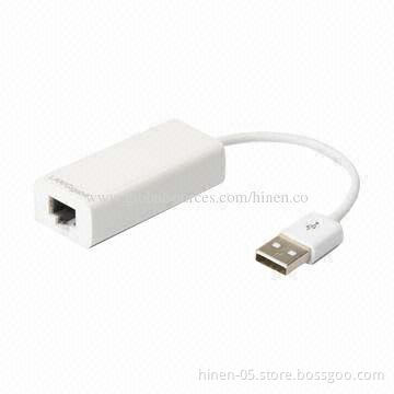 USB 2.0 to Gigabit Ethernet Adapter, Supports 10/100/1000Mbps Ethernet PHY with HP Auto-MDIX